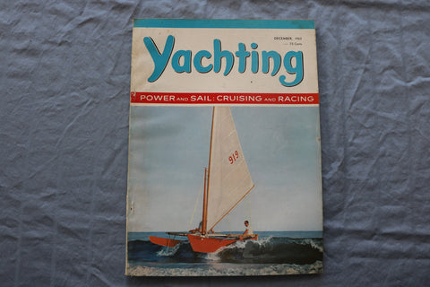 1965 DECEMBER YACHTING MAGAZINE - CRUISING AND RACING COVER - E 9480