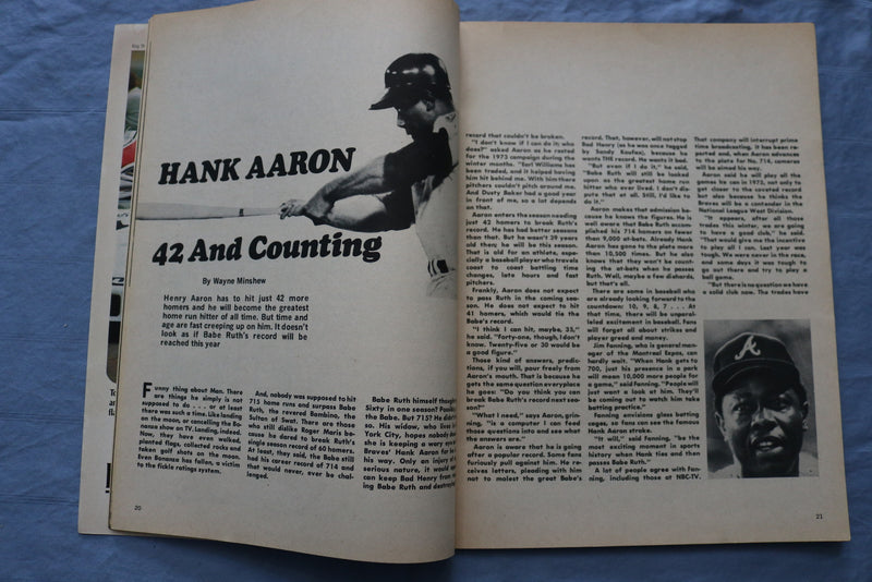 1973 BASEBALL ILLUSTRATION MAGAZINE - DICK ALLEN COVER - ST 5507A
