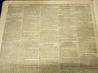 1863 JULY 27 PHILADELPHIA INQUIRER NEWSPAPER - CHARLESTON MAP - NP 8996