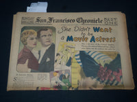 1937 JANUARY 3 SAN FRANCISCO CHRONICLE SUNDAY MAGAZINE SECTIONS -COMICS- NP 3706