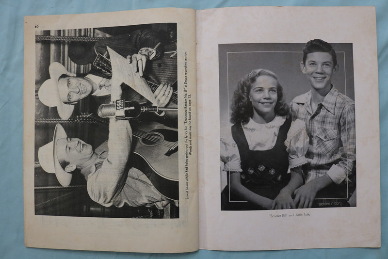 1950 ERNEST TUBB FOLIO OF RECORDED HITS NO. 2 SOFTCOVER BOOK - K 3380