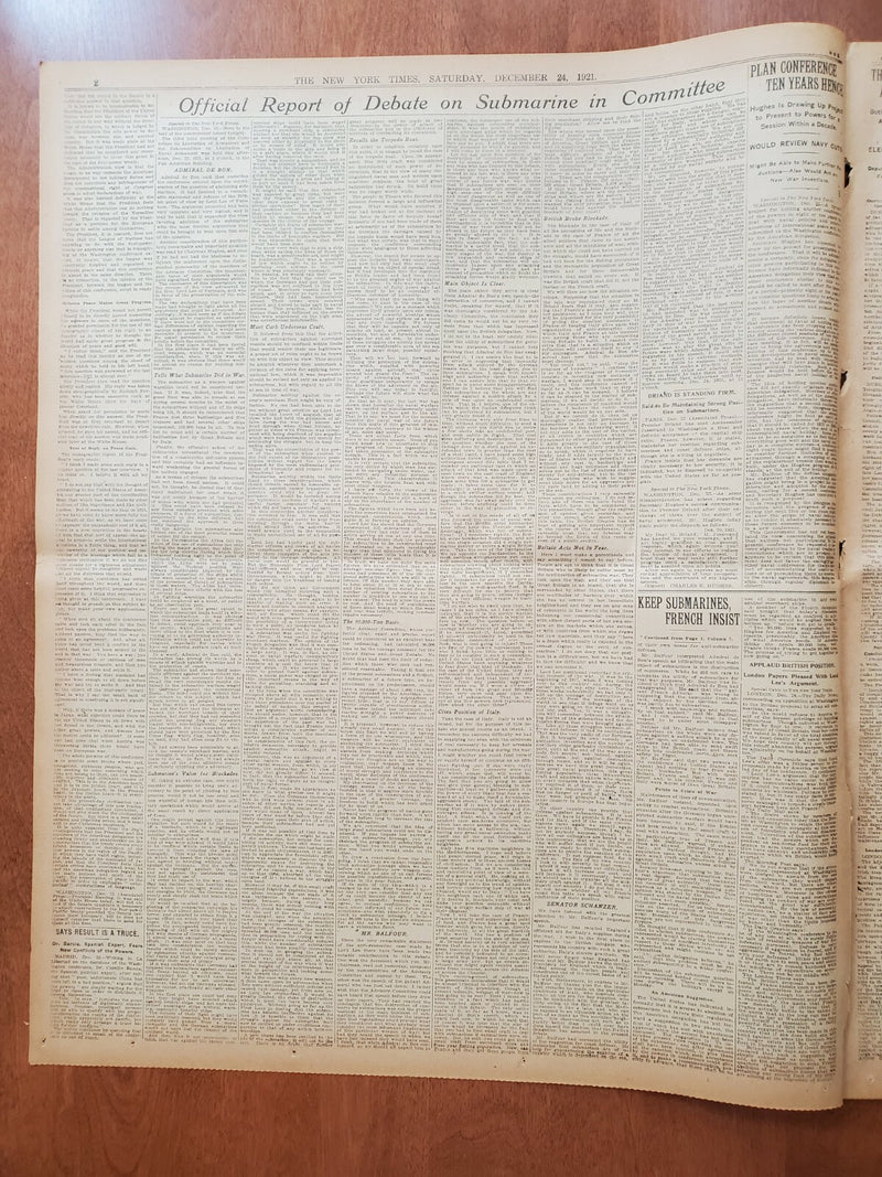 1921 DECEMBER 24 NEW YORK TIMES - HARDING FREES DEBS AND 23 OTHERS - NT 8049