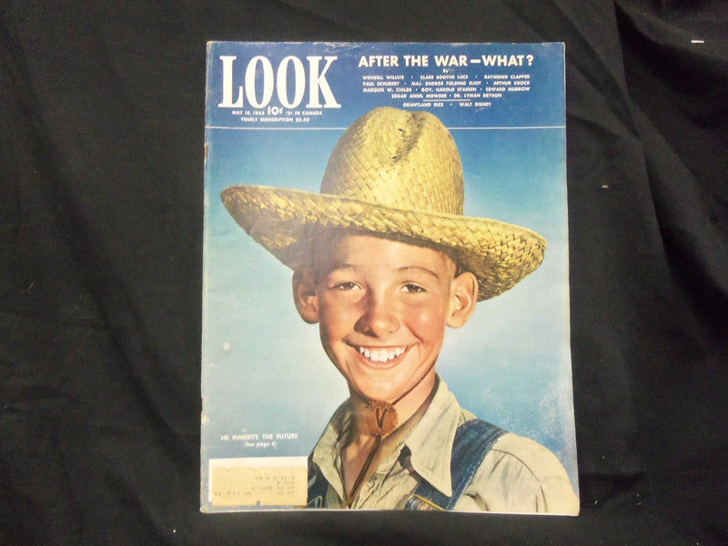 1943 MAY 18 LOOK MAGAZINE - GREAT PHOTOS AND ADS - ST 1528