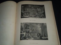 1876 THE WORKS OF WILLIAM HOGARTH VOLUME BY CHARLES LAMB - GREAT PLATES - Z 38