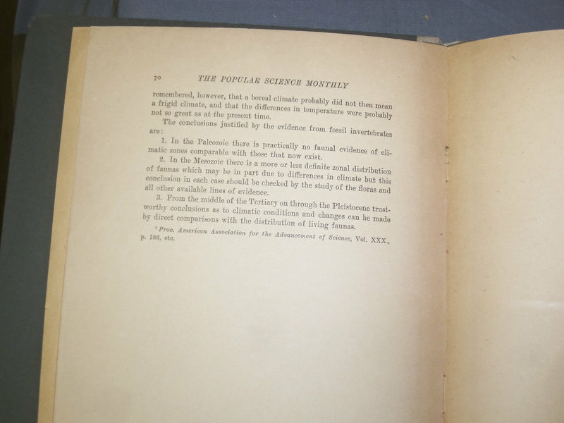 1910 PALEONTOLOGIC EVIDENCES OF CLIMATE - J 4947