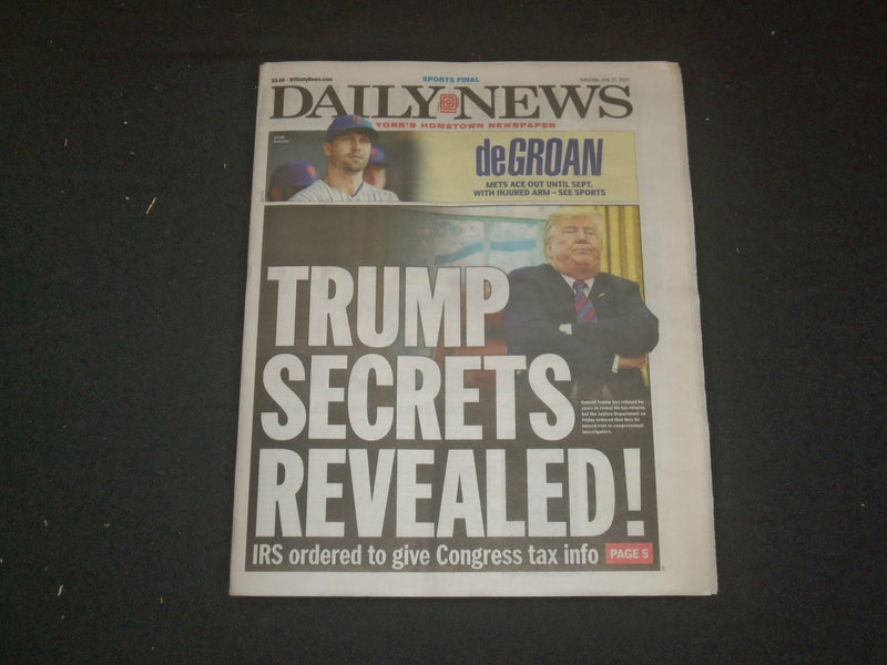 2021 JULY 31 NEW YORK DAILY NEWS NEWSPAPER - TRUMP SECRETS REVEALED!