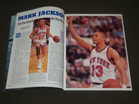 1989-1990 KNICKS VS. JAZZ BASKETBALL POGRAM - MARK JACKSON COVER - J 2263
