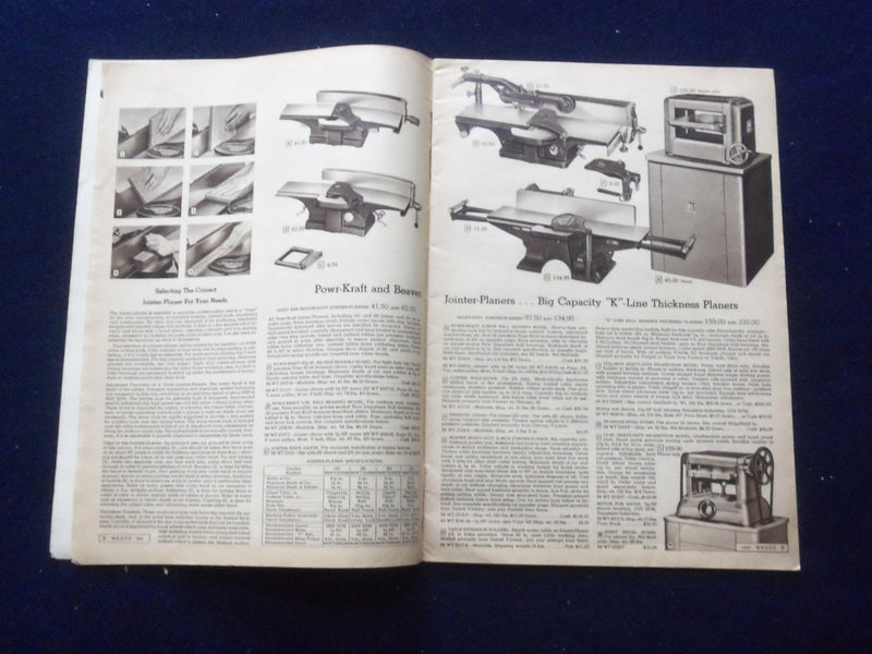 1954-1955 MONTGOMERY WARD POWR-KRAFT POWER TOOL CATALOG - J 8486