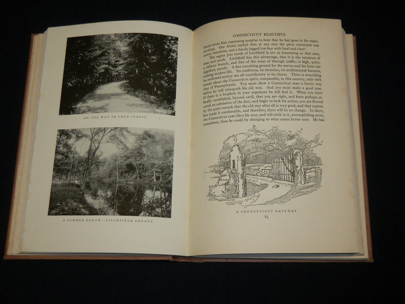1935 CONNECTICUT BEAUTIFUL HARDCOVER BOOK BY WALLACE NUTTING - KD 6475