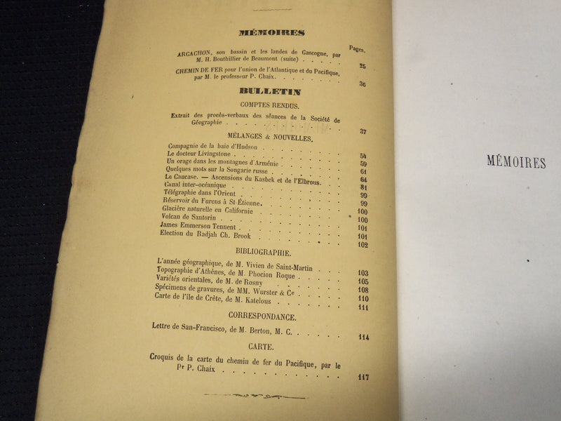 1869 LE GLOBE JOURNAL GEOGRAPHIQUE MAGAZINE LOT OF 4 - COMPLETE YEAR - O 2596I