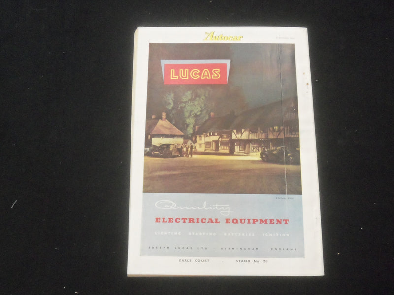 1956 OCTOBER 12 THE AUTOCAR MAGAZINE - LONDON SHOW GUIDE - BRITISH - J 7836