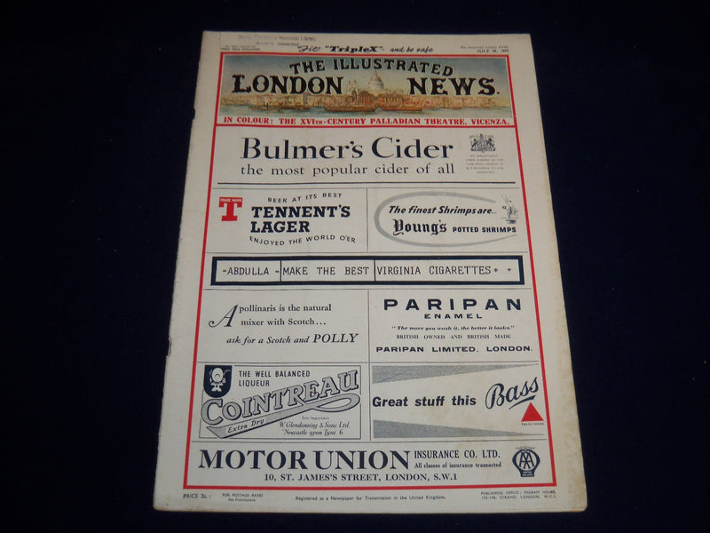 1955 JULY 30 ILLUSTRATED LONDON NEWS MAGAZINE - QUEEN ELIZABETH - E 8014