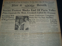 1946 OCTOBER 15 PANAMA STAR & HERALD - 11 NAZI LEADERS TO HANG TOMORROW- NT 7536