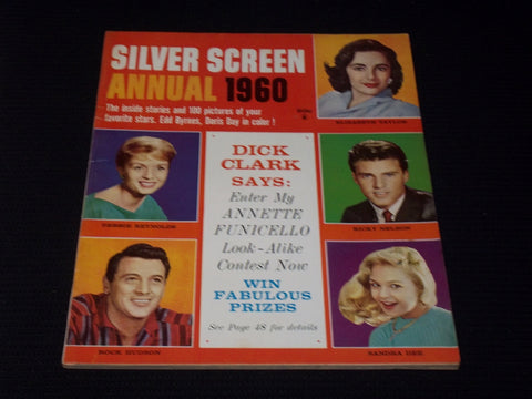 1960 SILVER SCREEN ANNUAL MAGAZINE - RICKY NELSON FRONT COVER - E 3910