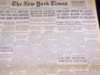 1946 MAR 31 NEW YORK TIMES - 1,000 NAZIS SEIZED ATTEMPT TO REVIVE PARTY- NT 2241