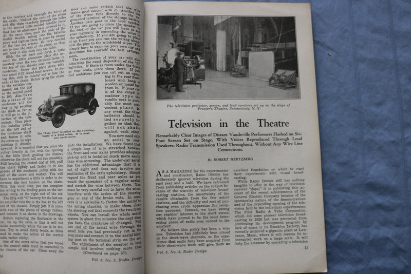 1930 SUMMER RADIO DESIGN SOFTCOVER HANDBOOK - THE AUTO PILOT RECEIVER - K 319