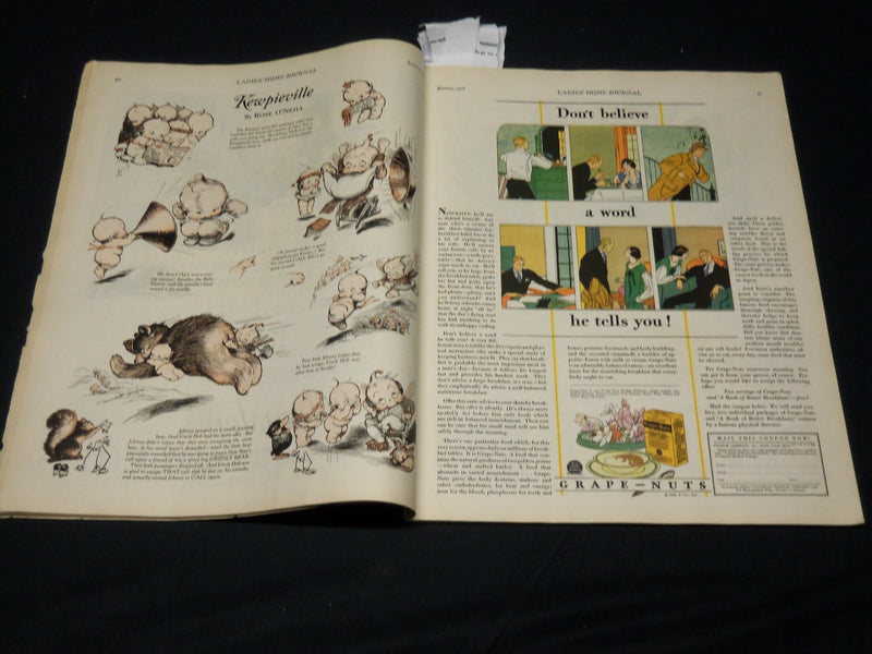 1928 JANUARY LADIES HOME JOURNAL MAGAZINE - KEWPIEVILLE - NICE ADS - F 361