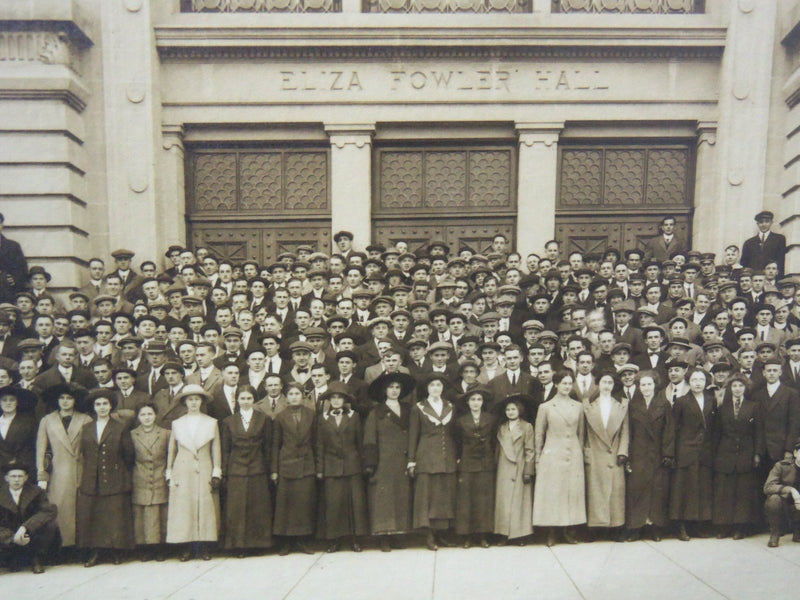 EARLY ELIZA FOWLER HALL - PURDUE GROUP PHOTO - MOUNTED - 13 3/4x11 3/4 - #180