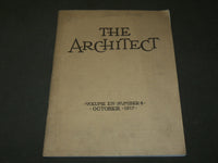1917 OCTOBER THE ARCHITECT MAGAZINE VOLUME 14 NO. 4 - NICE PHOTOS - ST 6946