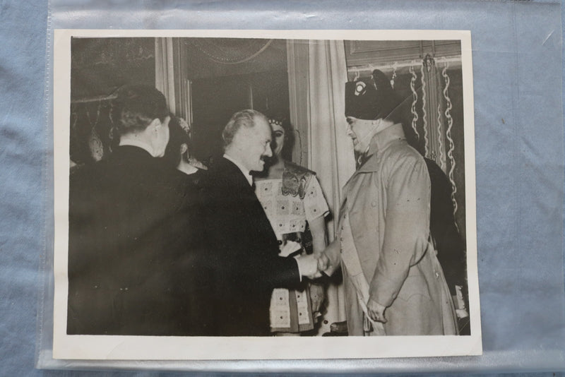 1930'S-1940'S FRENCH PRESIDENT ALBERT LEBRUN WIRE PHOTOGRAPHS- LOT OF 8 - K 3140