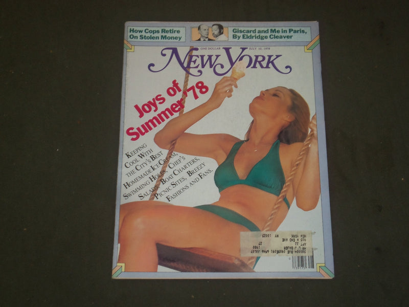 1978 JULY 10 NEW YORK MAGAZINE - JOYS OF SUMMER '78 - B 2137