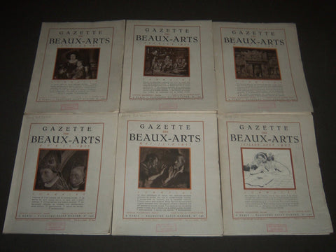 1937 GAZETTE DES BEAUX-ARTS FRENCH MAGAZINE LOT OF 10 - COMPLETE YEAR - O 3037