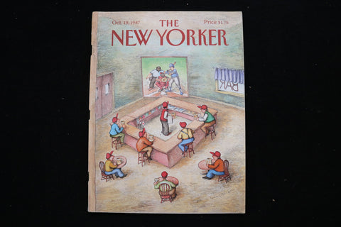 1987 OCTOBER 19 NEW YORKER MAGAZINE - GREAT ILLUSTRATED COVER - NY 3294