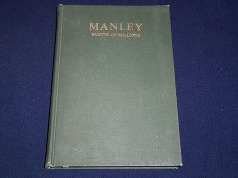 1927 MANLEY THE MASTER OF MILLIONS BOOK BY GEORGE CRISP - KD 3540