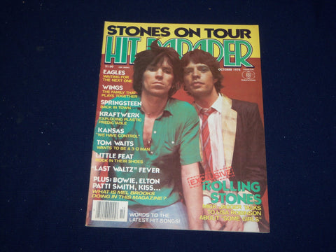 1978 OCTOBER HIT PARADER MAGAZINE - ROLLING STONES COVER - SP 9589