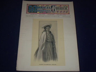 1904 OCT 24 MUSICAL COURIER MAGAZINE - FANNIE BLOOMFIELD ZEISLER COVER - J 1264