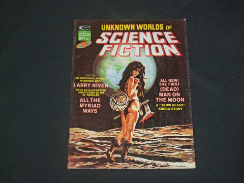 1975 SEPTEMBER UNKNOWN WORLDS OF SCIENCE FICTION MAGAZINE - ILLUSTRATED - B 4897