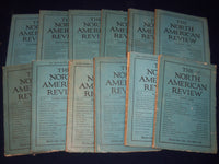 1923 NORTH AMERICAN REVIEW LOT OF 12 COMPLETE YEAR - STORIES/ARTICLES - WR 657