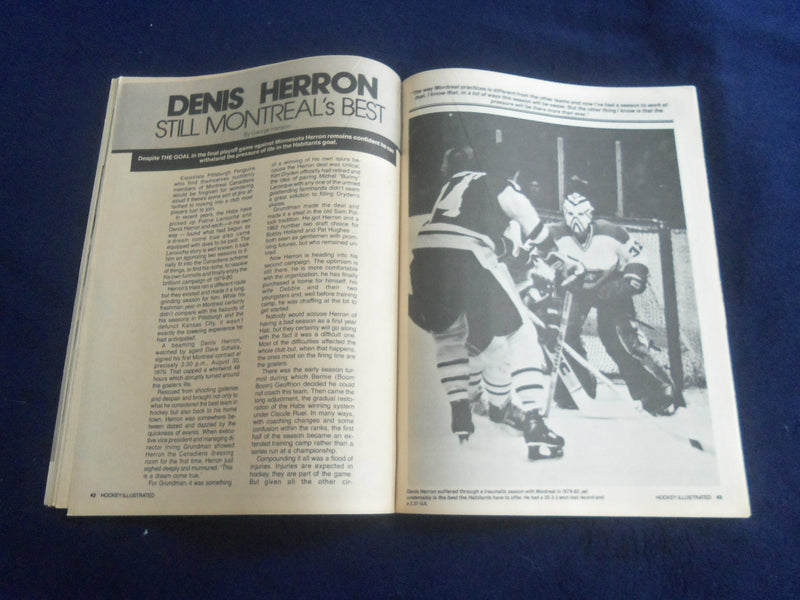 1981 JANUARY HOCKEY ILLUSTRATED MAGAZINE - KENT NILSSON COVER - F 253E