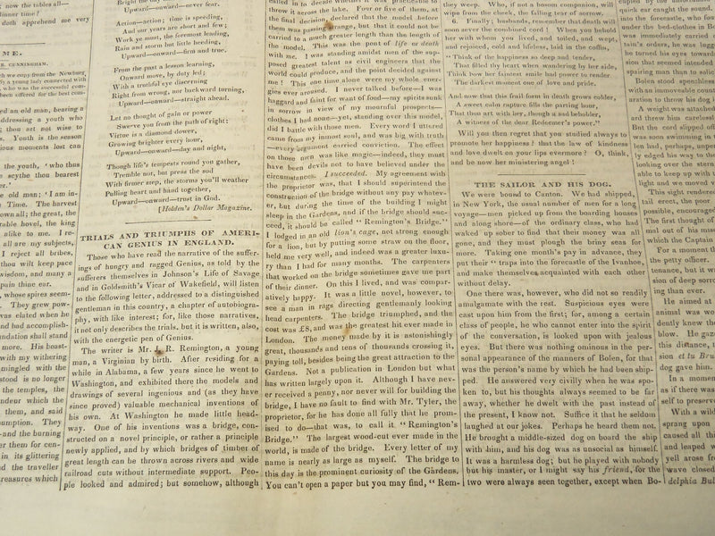 1848 CAMBRIDGE CHRONICLE NEWSPAPER LOT OF 4 ISSUES - MASSACHUSETTS - NP 3297K