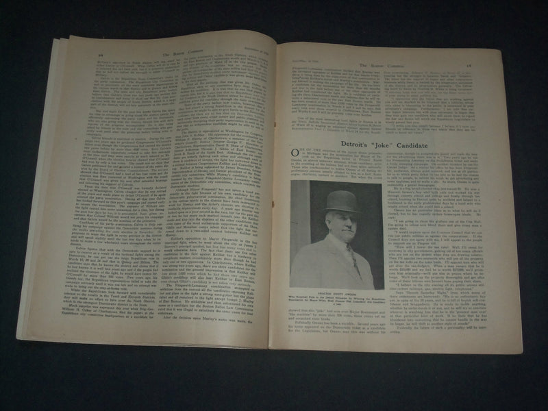1910 SEPTEMBER 24 THE BOSTON COMMON MAGAZINE - CITY FIGHTS FOR CONGRESS - B 6231