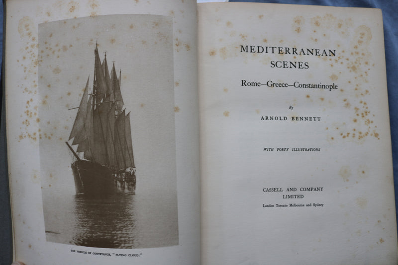 1928 MEDITERRANEAN SCENES LIMITED EDITION BOOK BY ARNOLD BENNETT - KD 9490