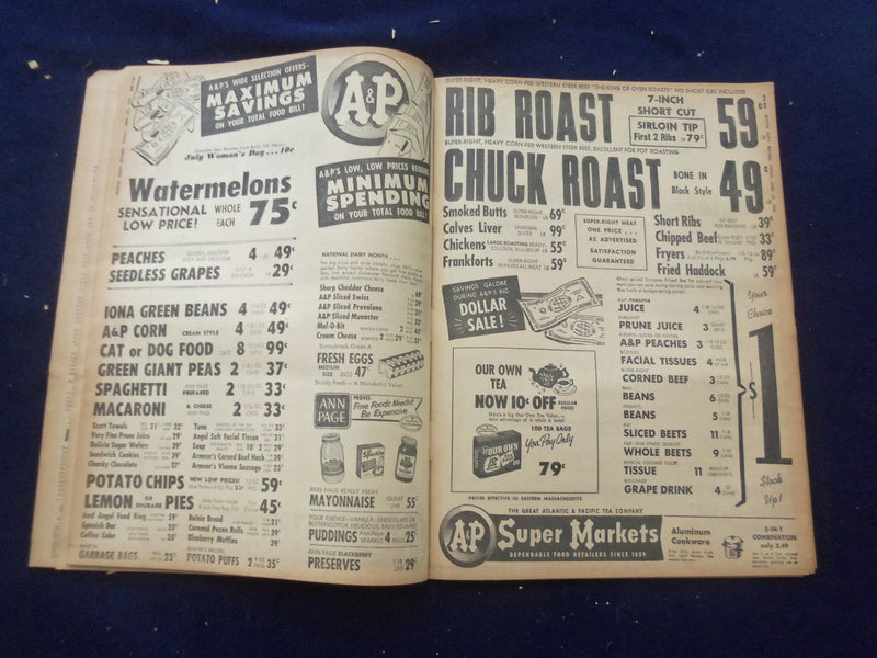 1958 JUNE 27 BOSTON RECORD AMERICAN NEWSPAPER-15 DIE IN JET TANKER CRASH-NP 6260