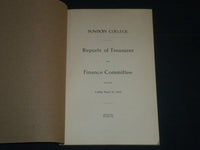 1914 BOWDOIN COLLEGE TREASURER AND FINANCE COMMITTEE - BRUNSWICK MAINE - J 4506