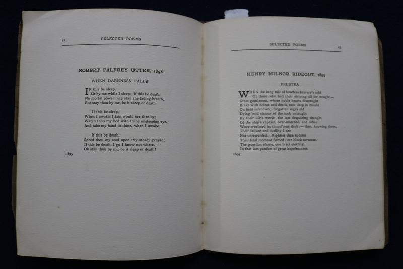 1910 SELECTED POEMS FROM THE HARVARD MONTHLY 1885-1910 SOFTCOVER BOOK - K 496