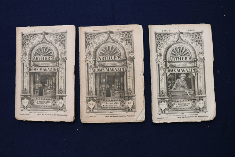 1882-1885 ARTHUR'S ILLUSTRATED HOME MAGAZINE - LOT OF 16 - O 3405