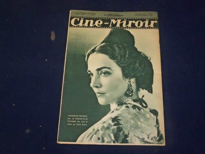 1936 SEP 25 CINE-MIROIR MOVIE MAGAZINE - DANIELLE DARRIEUX COVER-FRENCH - B 6533