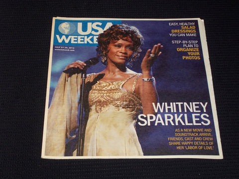 2012 JULY 27 USA WEEKEND MAGAZINE - WHITNEY HOUSTON COVER - E 4995