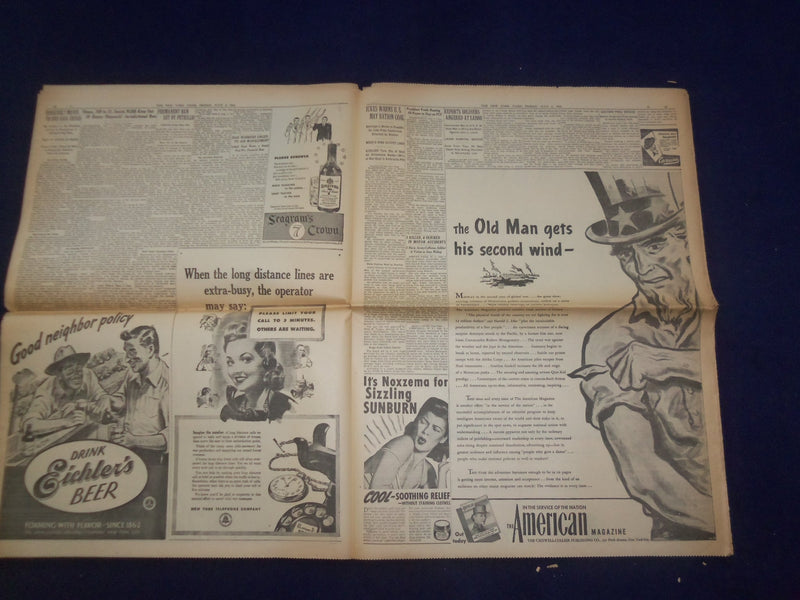 1943 JULY 2 NEW YORK TIMES - AMERICANS CAPTURE HARBOR ON NEW GEORGIA - NP 6541