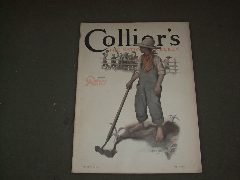 1911 JUNE 10 COLLIER'S MAGAZINE - GREAT ILLUSTRATIONS, ARTICLES & ADS - F 624