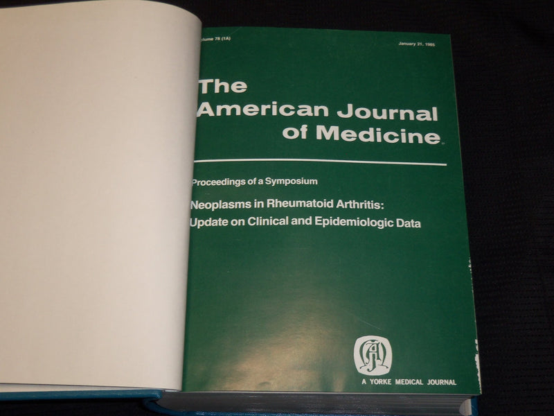 1983-1986 AMERICAN JOURNAL OF MEDICINE & SUPPLEMENTS VOLUMES LOT OF 7 - KD 1B