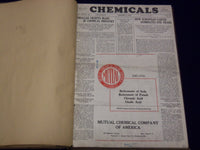 1933 JAN-DEC CHEMICALS MAGAZINE BOUND VOLUME PRICE TRENDS IMPORTS ADS - KD 661