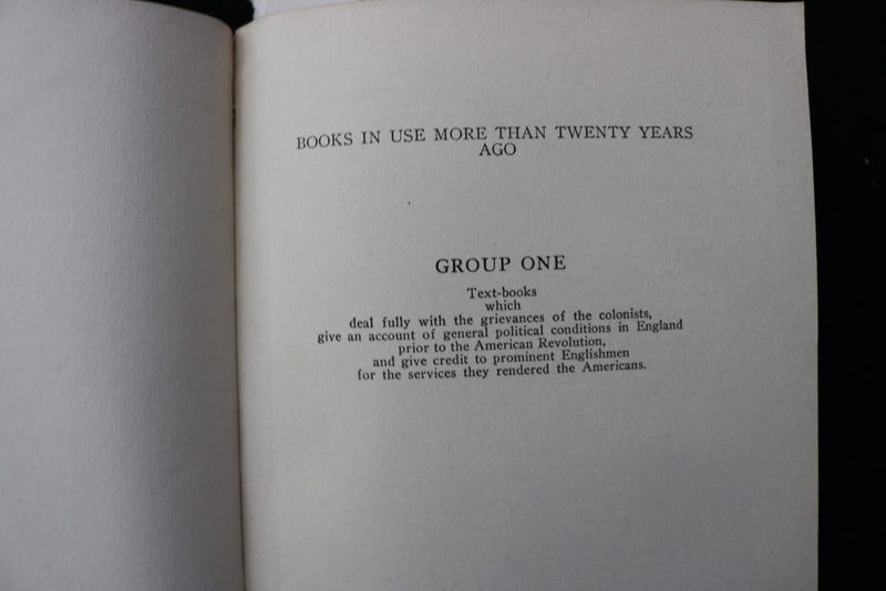1917 THE AMERICAN REVOLUTION IN OUR SCHOOL TEXT-BOOKS SOFTCOVER BOOK - K 2907