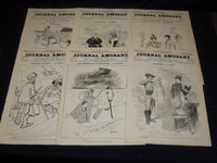 1896 JOURNAL AMUSANT ILLUSTRE FRENCH MAGAZINE LOT OF 26 - FASHION ILLUS- O 3197E