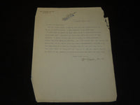 1917 WM. DUDLEY FOULKE TYPED SIGNED LETTER - MR. PARKINSON - J 5360
