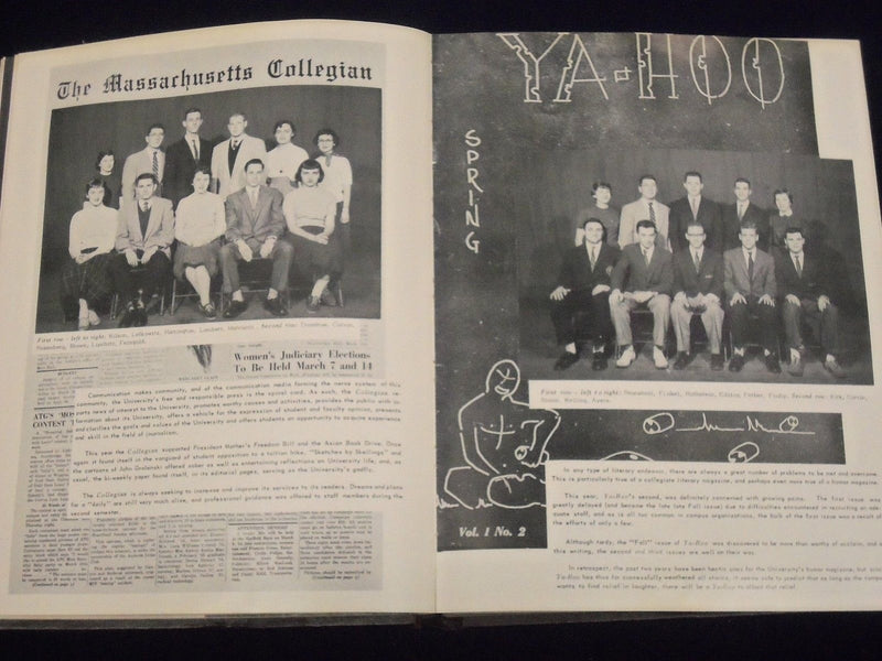 1956 INDEX UNIVERSITY OF MASSACHUSETTS COLLEGE YEARBOOK - GREAT PHOTOS - YB 849